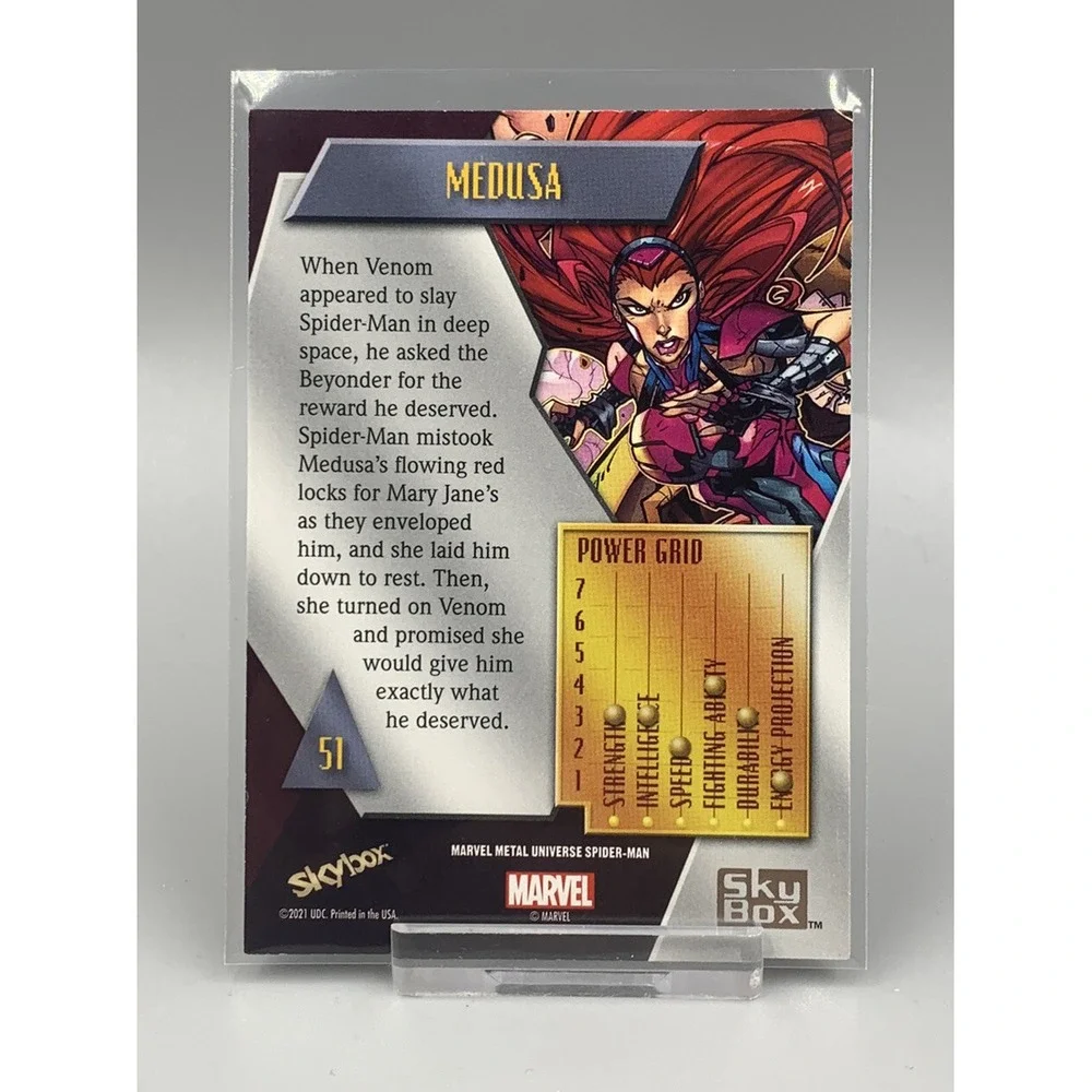 Medusa‎ 2021 Skybox Marvel Metal Universe SP Yellow FX Parallel #51
